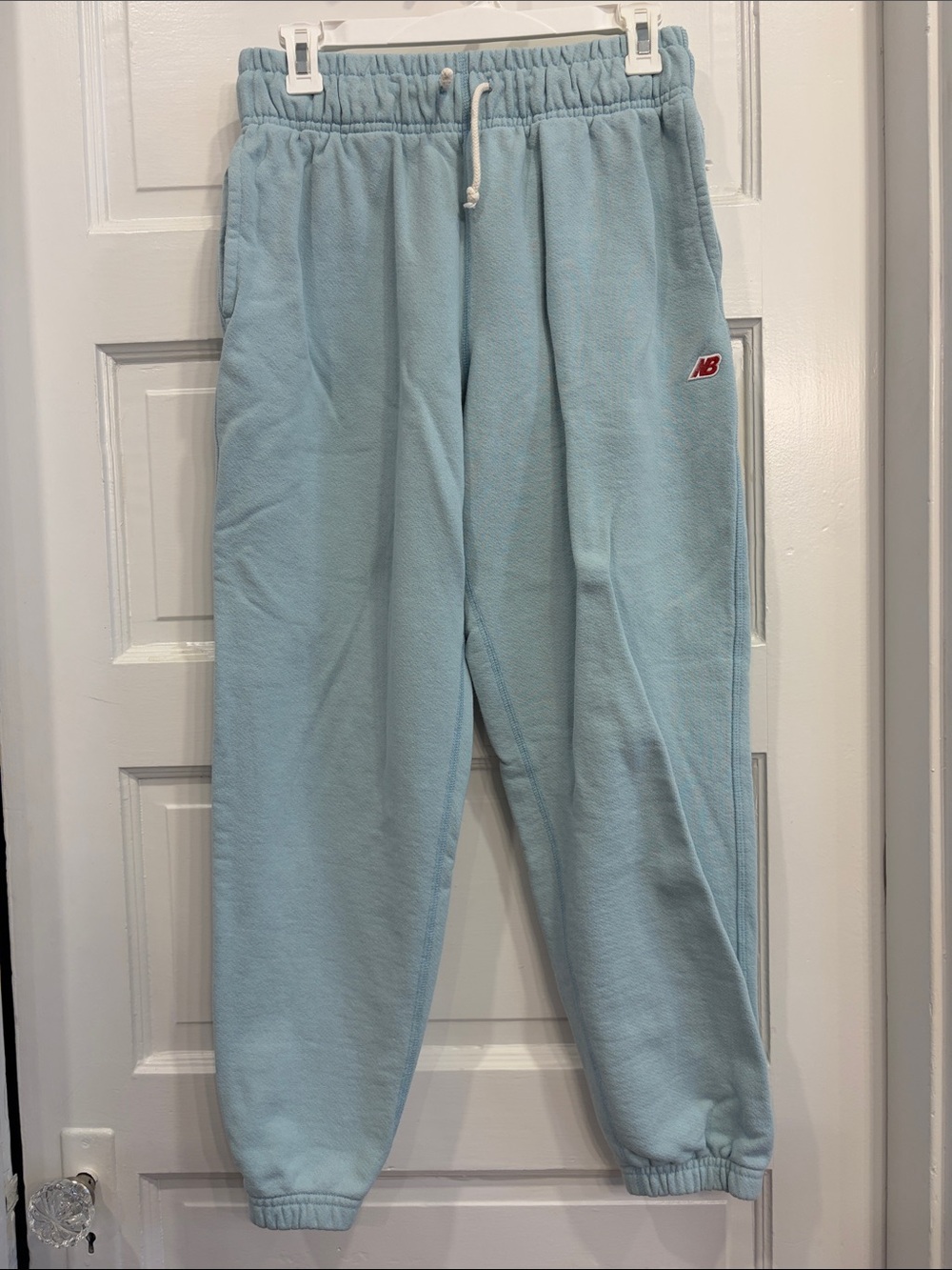 New Balance Pale Blue Fleece Sweatpants